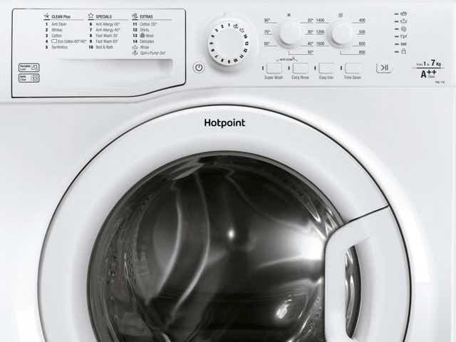 Undated handout photo issued by Whirlpool Corporation of a Hotpoint washing machine model