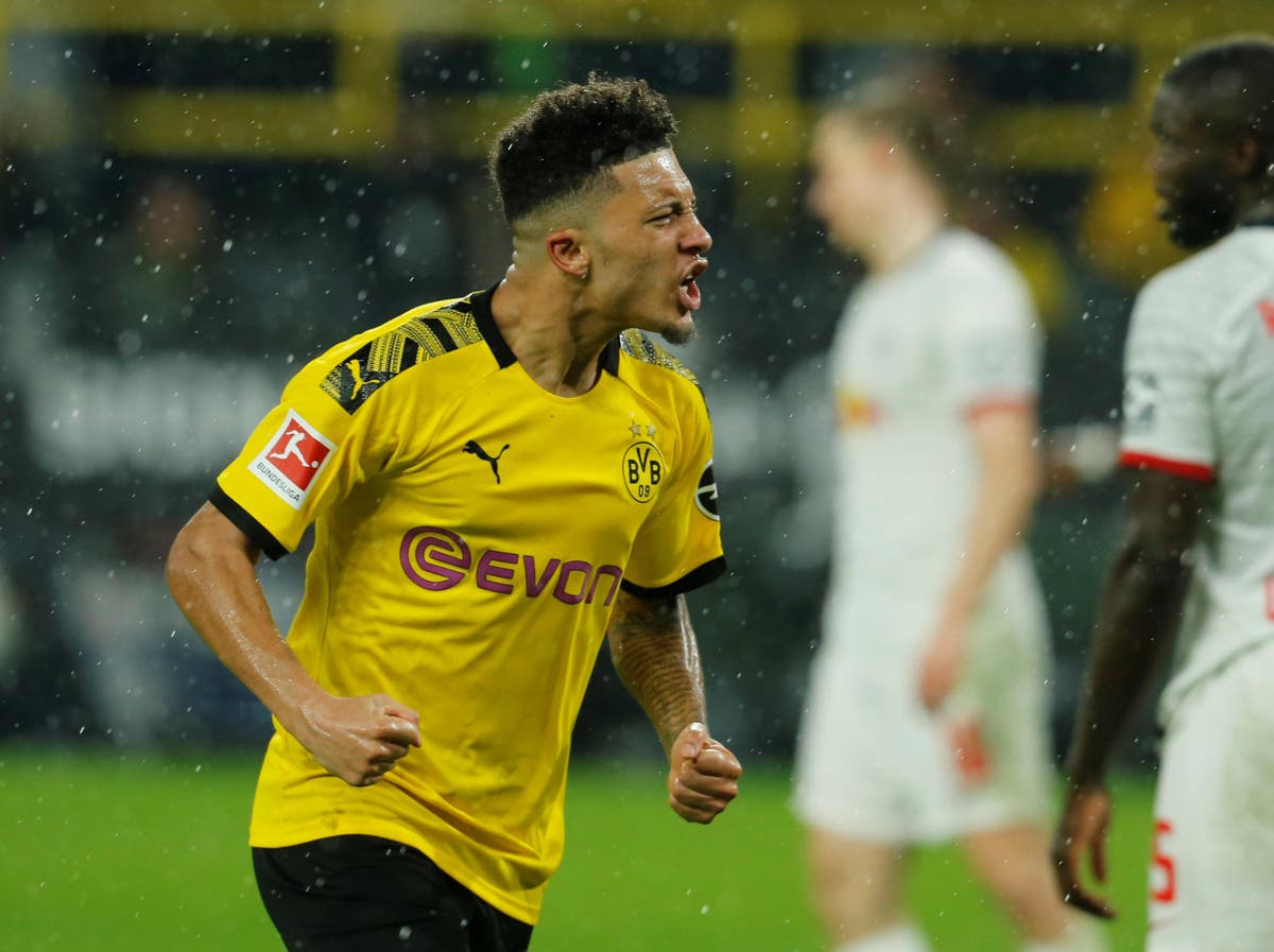 Jadon Sancho scores for Dortmund to break 51-year Bundesliga record