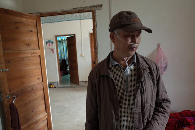 Wang Quanlong, one of about 80 sick drillers who threatened to commit suicide in 2018 if Shenzhen authorities did not pay compensation for pneumoconiosis