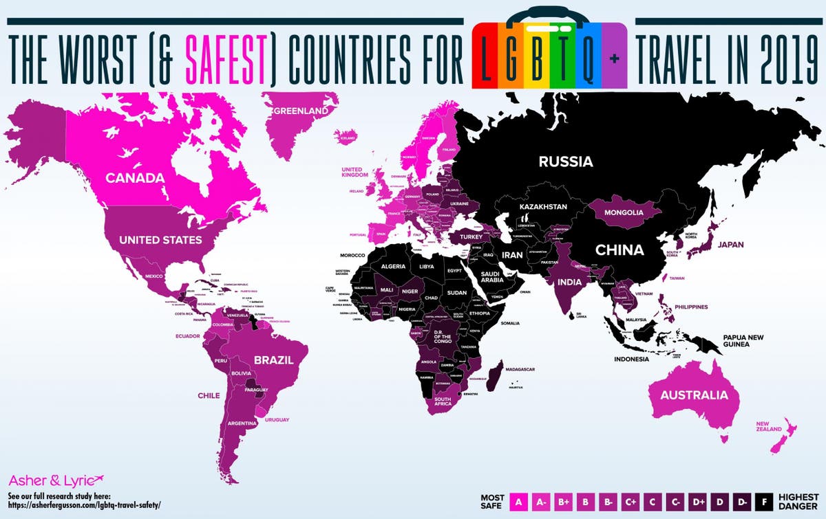 The Most Dangerous Countries For Lgbt Travellers The Independent The Independent