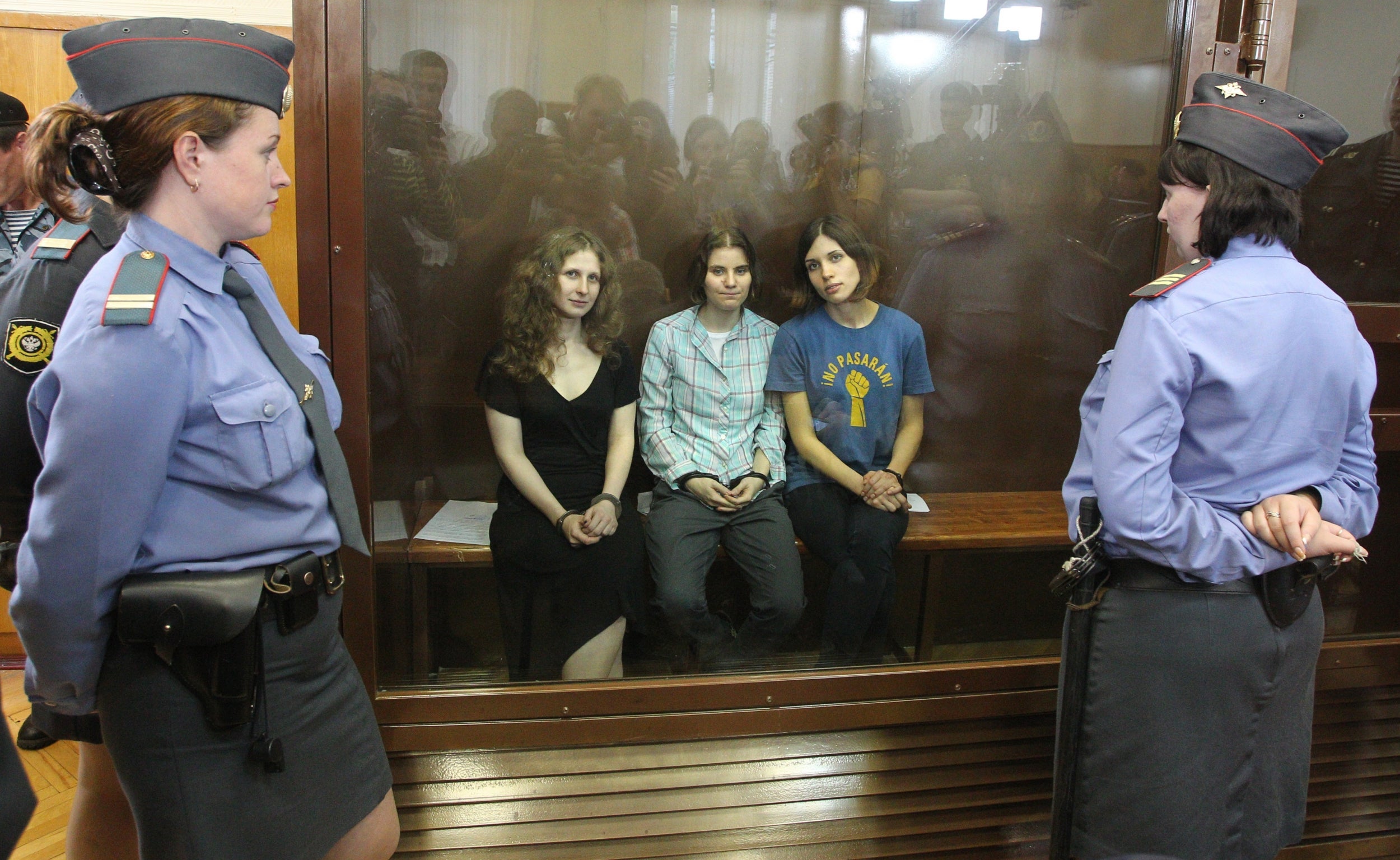 Pussy Riot members are sentenced to two years in 2012 for ridiculing Putin