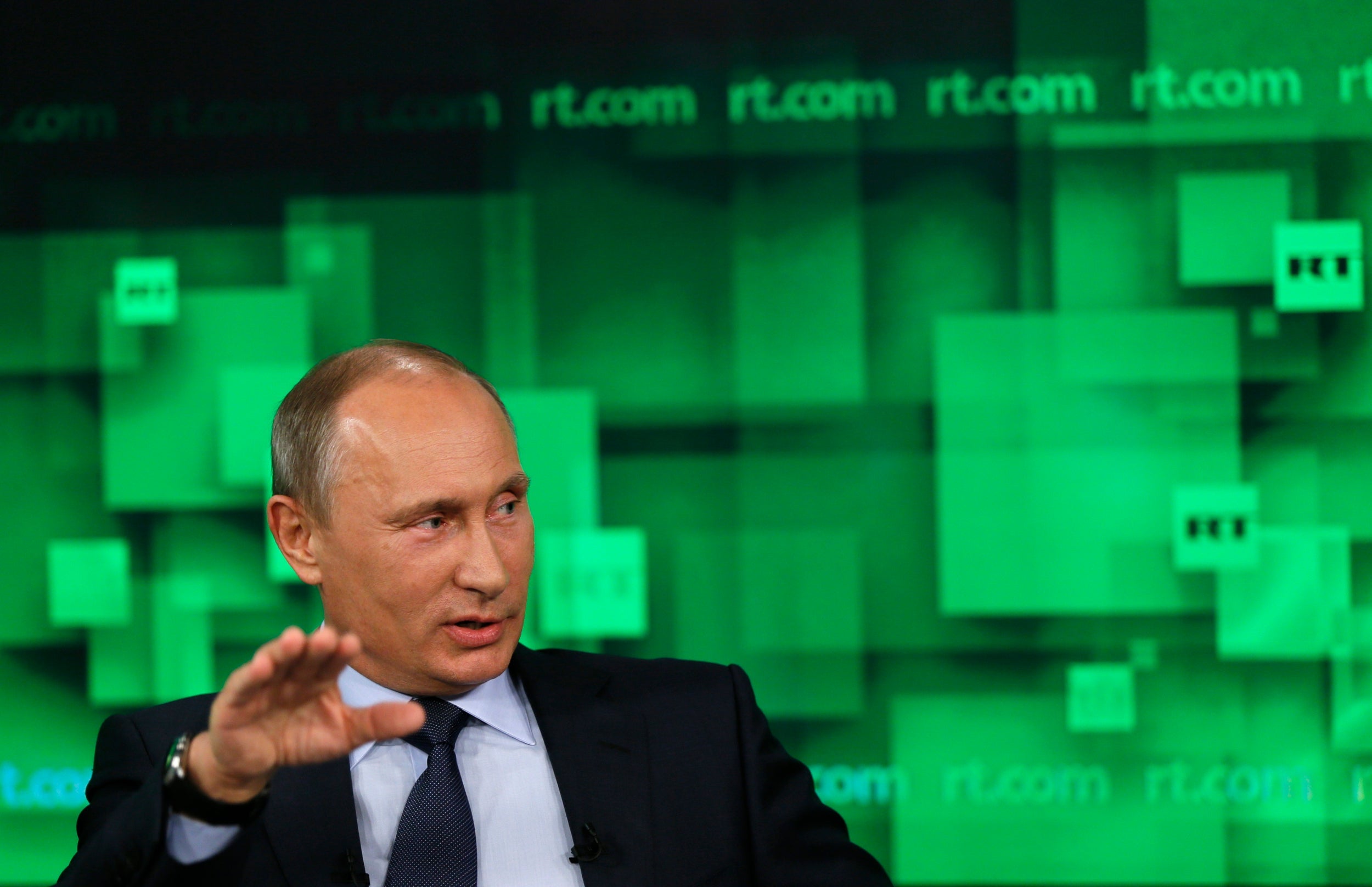 Appearing on Russia Today in 2013: every year Putin becomes more absurd