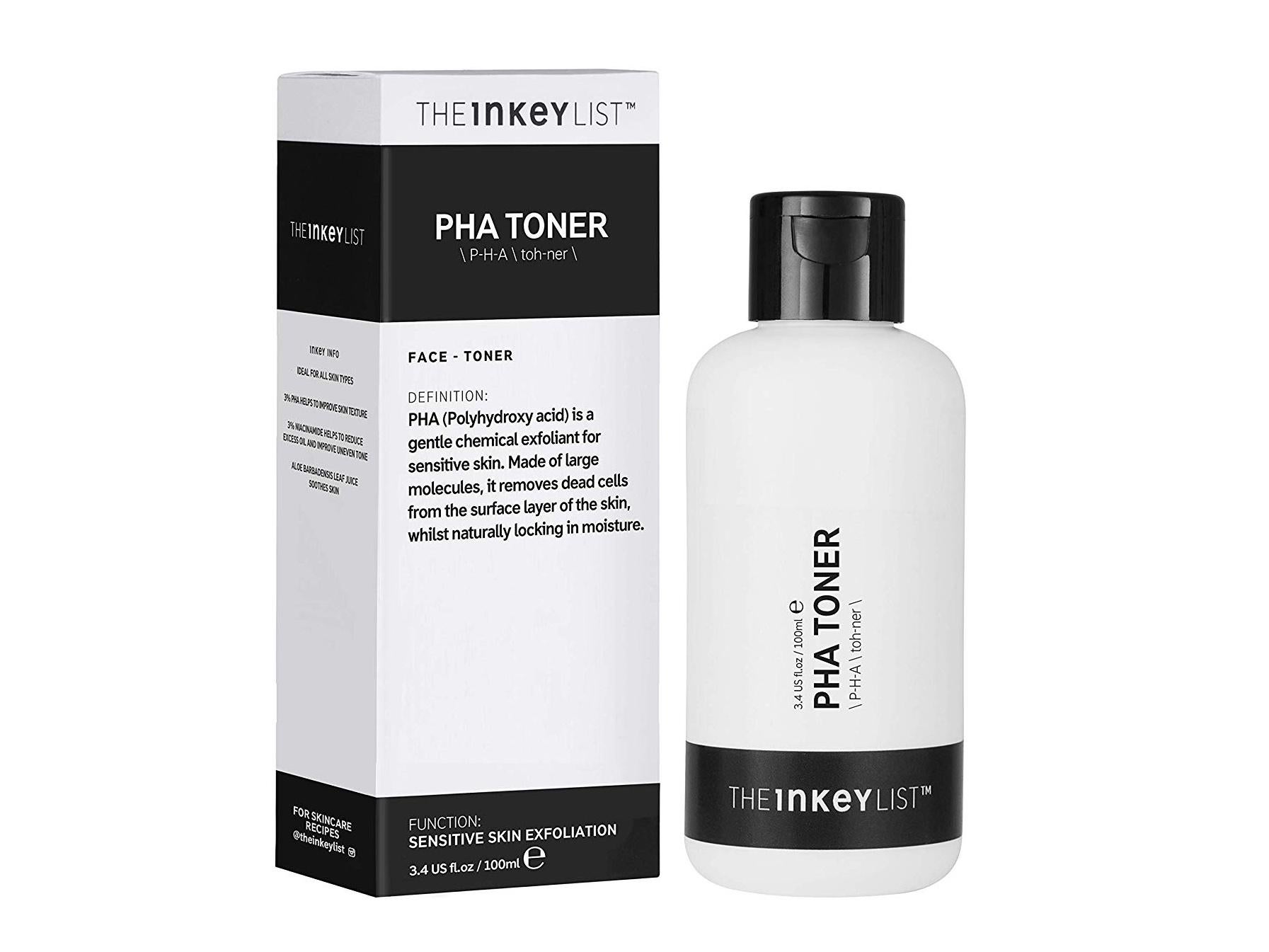 On clean skin, apply this toner to a cotton pad and sweep over the skin (Cult Beauty)