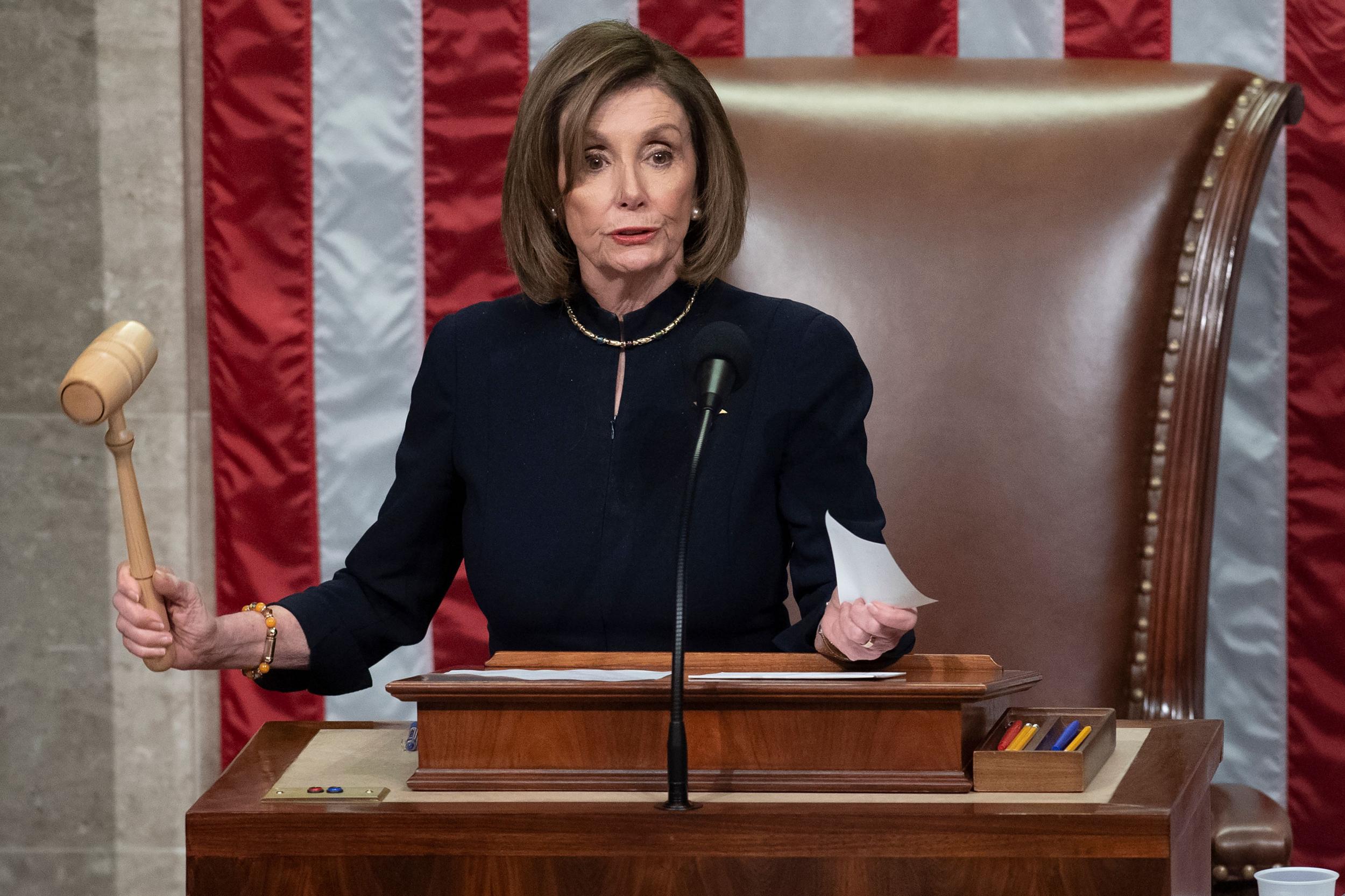 House Speaker Nancy Pelosi will send articles of impeachment to the Senate to begin Donald Trump's trial.