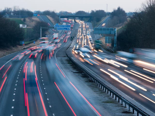 Drivers on the M6 motorway called police after seeing the boy on the central reservation
