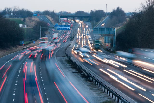 Drivers on the M6 motorway called police after seeing the boy on the central reservation