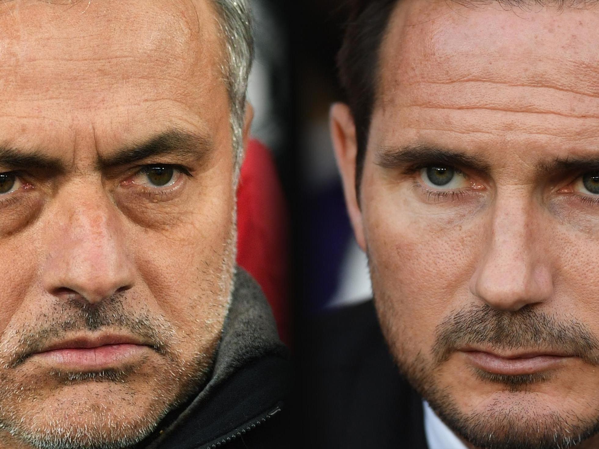 Mourinho takes on one of his former players in Lampard this weekend