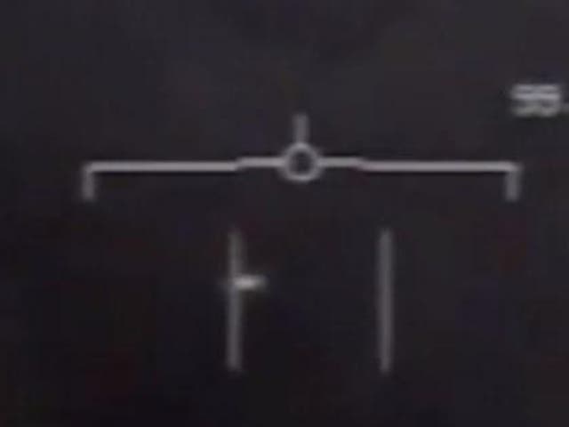 Footage of the so-called tic tac UFO