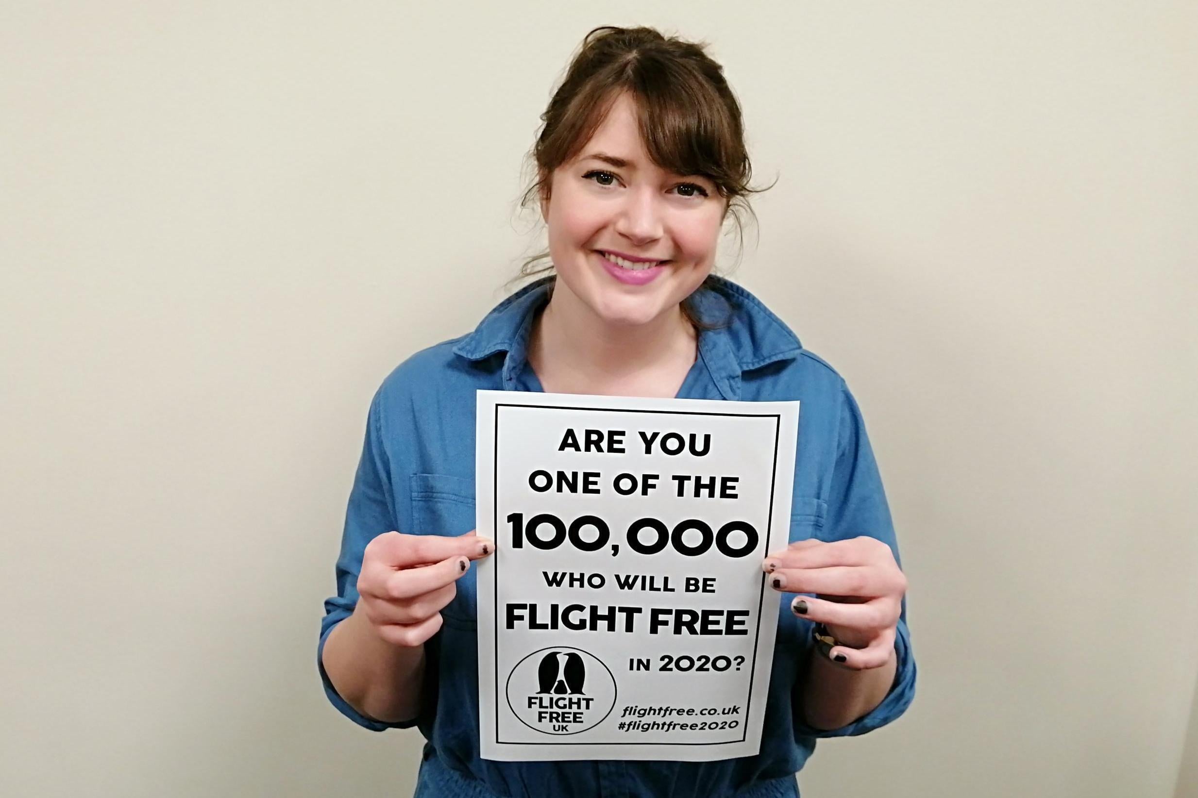 Helen Coffey has signed up to the flight-free pledge