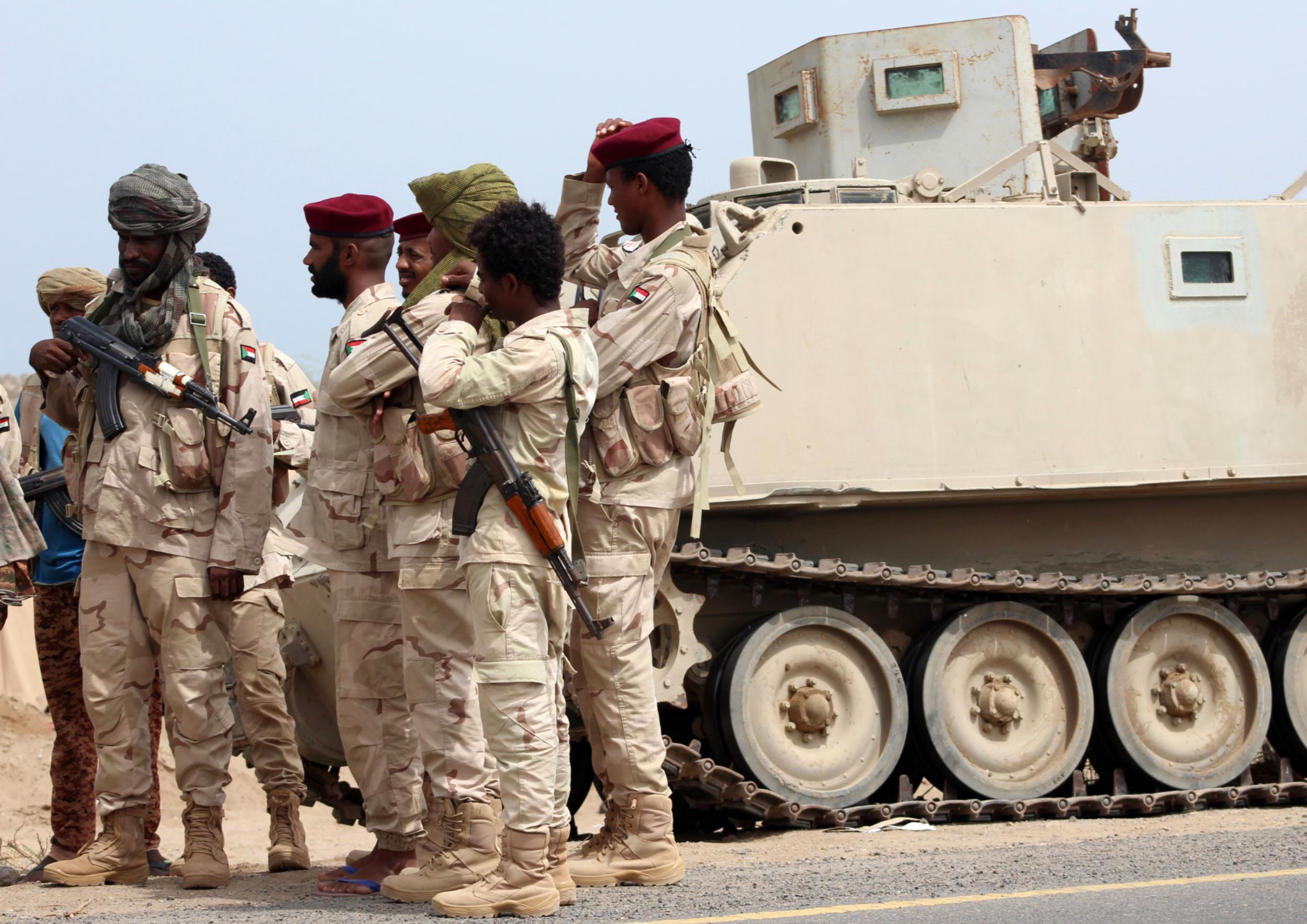 At its peak between 2016 and 2017 at least 40,000 Sudanese soldiers were at some point deployed to fight in Yemen (AFP via Getty)