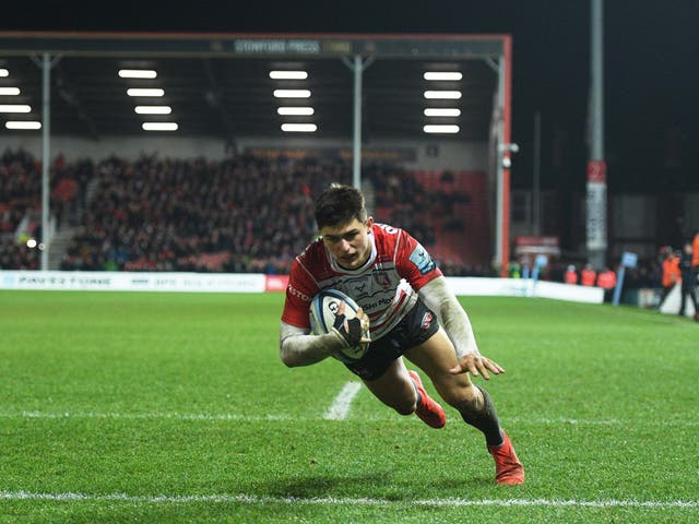 Louis Rees-Zammit scored twice as Gloucester beat Worcester on Friday night