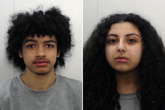 Rhett Carty-Shaw (left) and Sarah Mohamed, both 17, have been jailed for 16 years for plotting to murder a 16-year-old girl in Openshaw, Greater Manchester, 20 December, 2019.