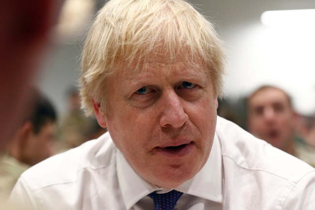Boris Johnson was heckled during visits to flood-hit areas last month