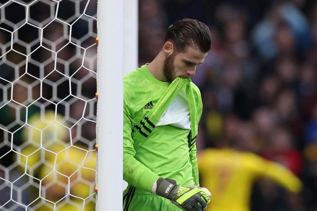 David De Gea made a costly error to gift Watford a goal in their 2-0 win over Manchester United