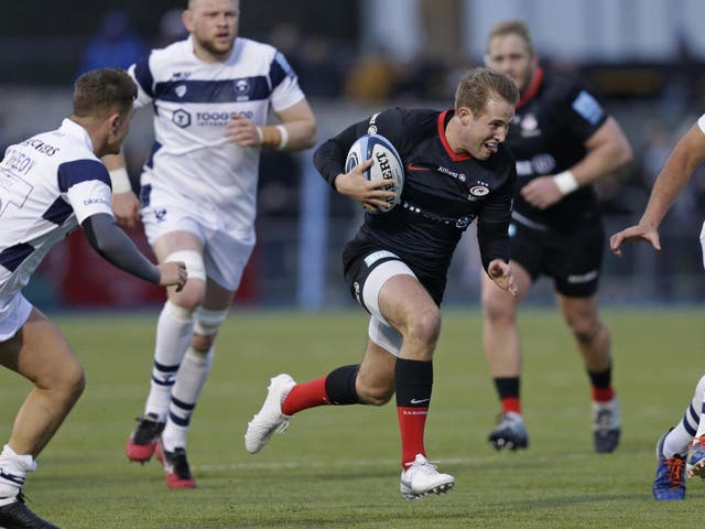 Max Malins is one of those players helping Saracens claw themselves back into life after the points deduction