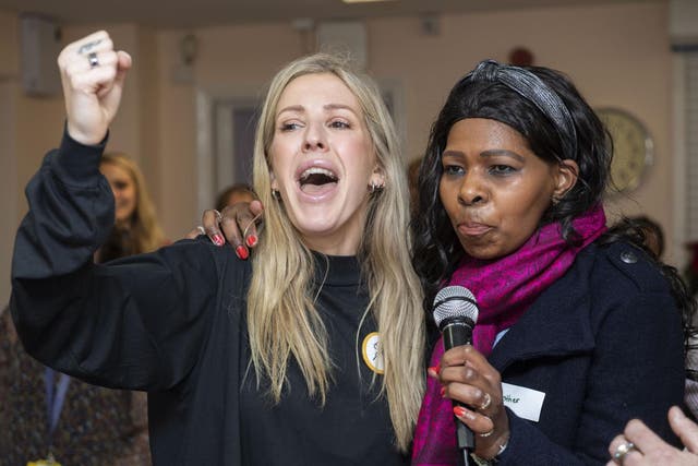 Goulding spoke, sung and danced with women at the Marylebone Project
