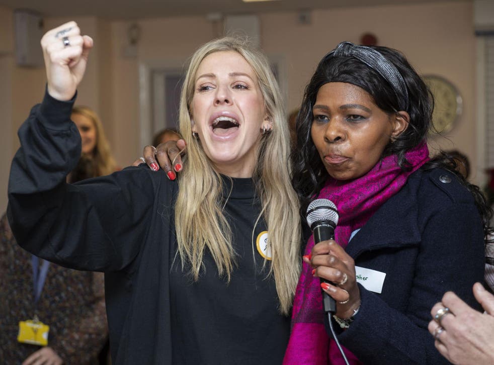 Goulding spoke, sung and danced with women at the Marylebone Project