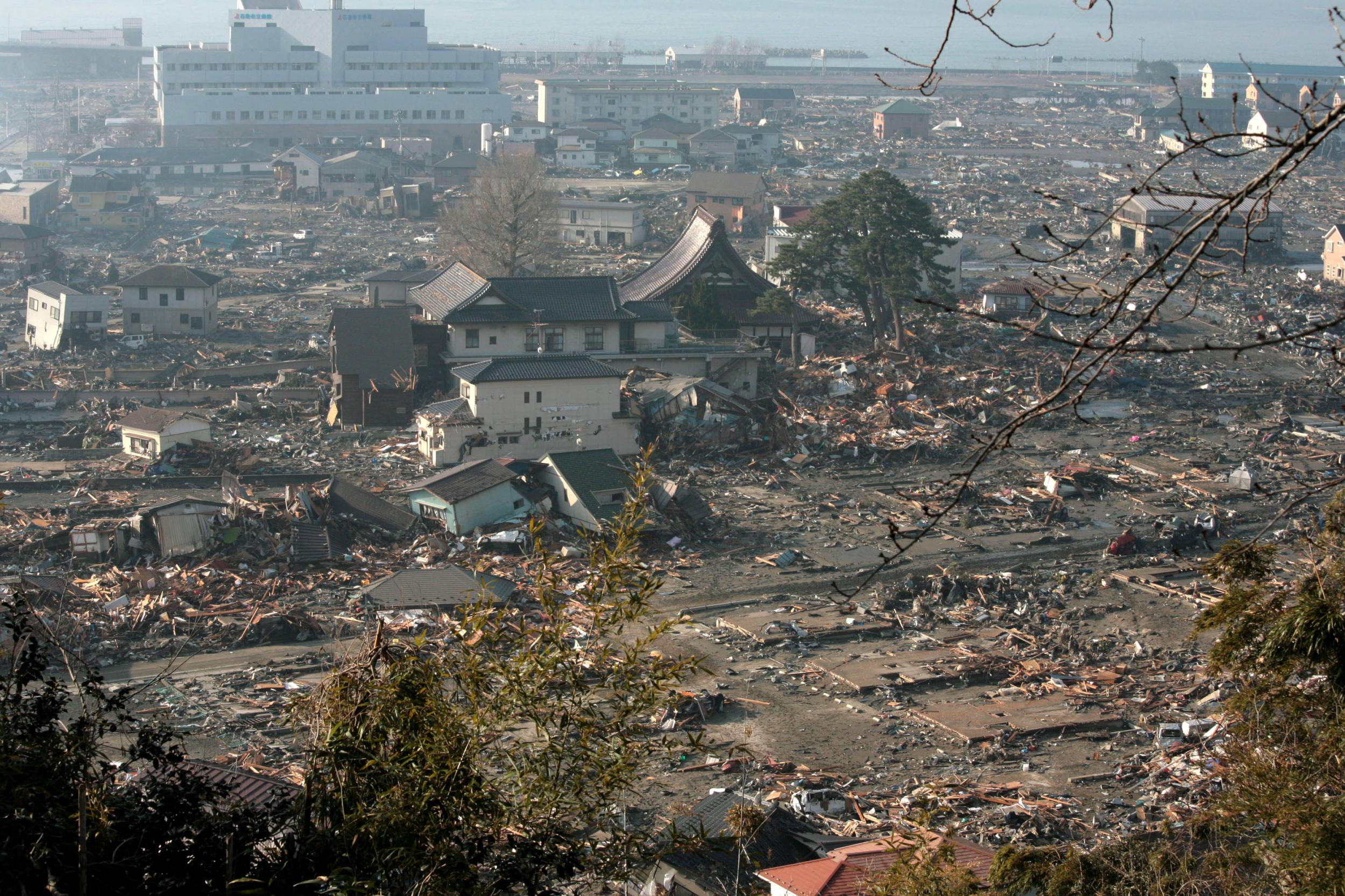 Entire city of Otsuchi was laid to waste in the tsunami that triggered the Fukushima meltdown