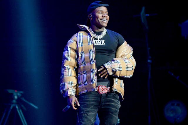 DaBaby performs on 26 October 2019 in Newark, New Jersey.
