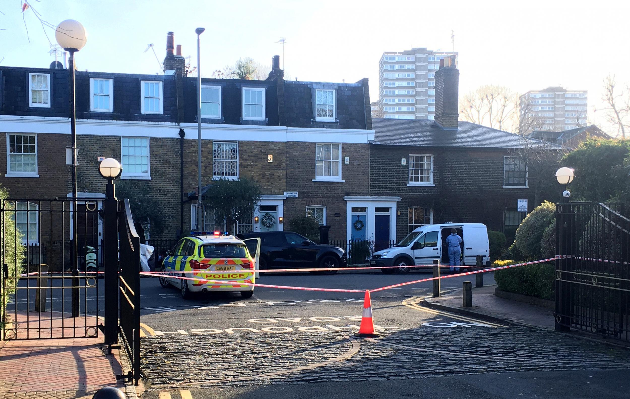 The shooting happened on Battersea Church Road in southwest London