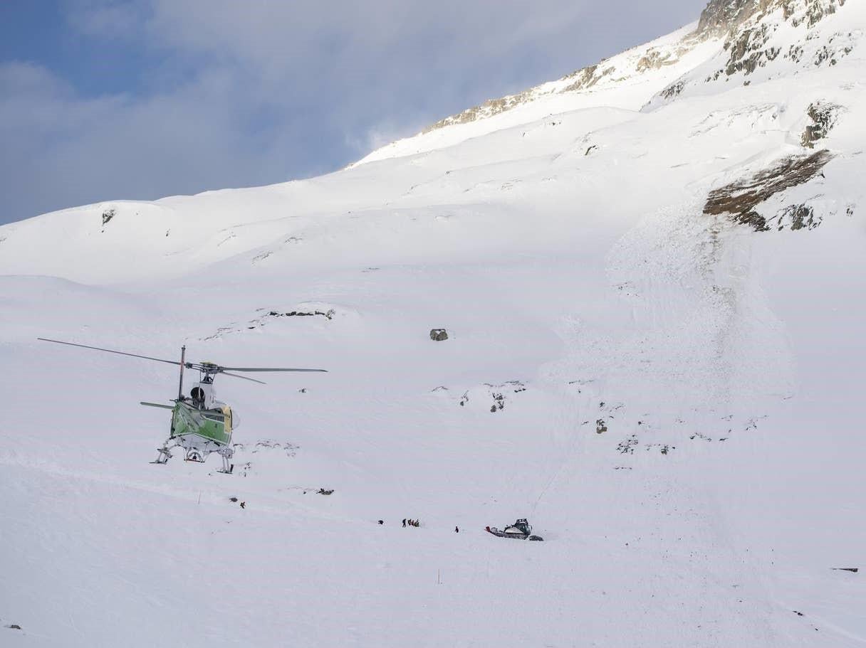 Search operations in Andermatt in Switzerland