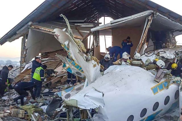 At least 15 people were killed and another 66 injured when a Bek Air plane crashed into a building outside Almaty