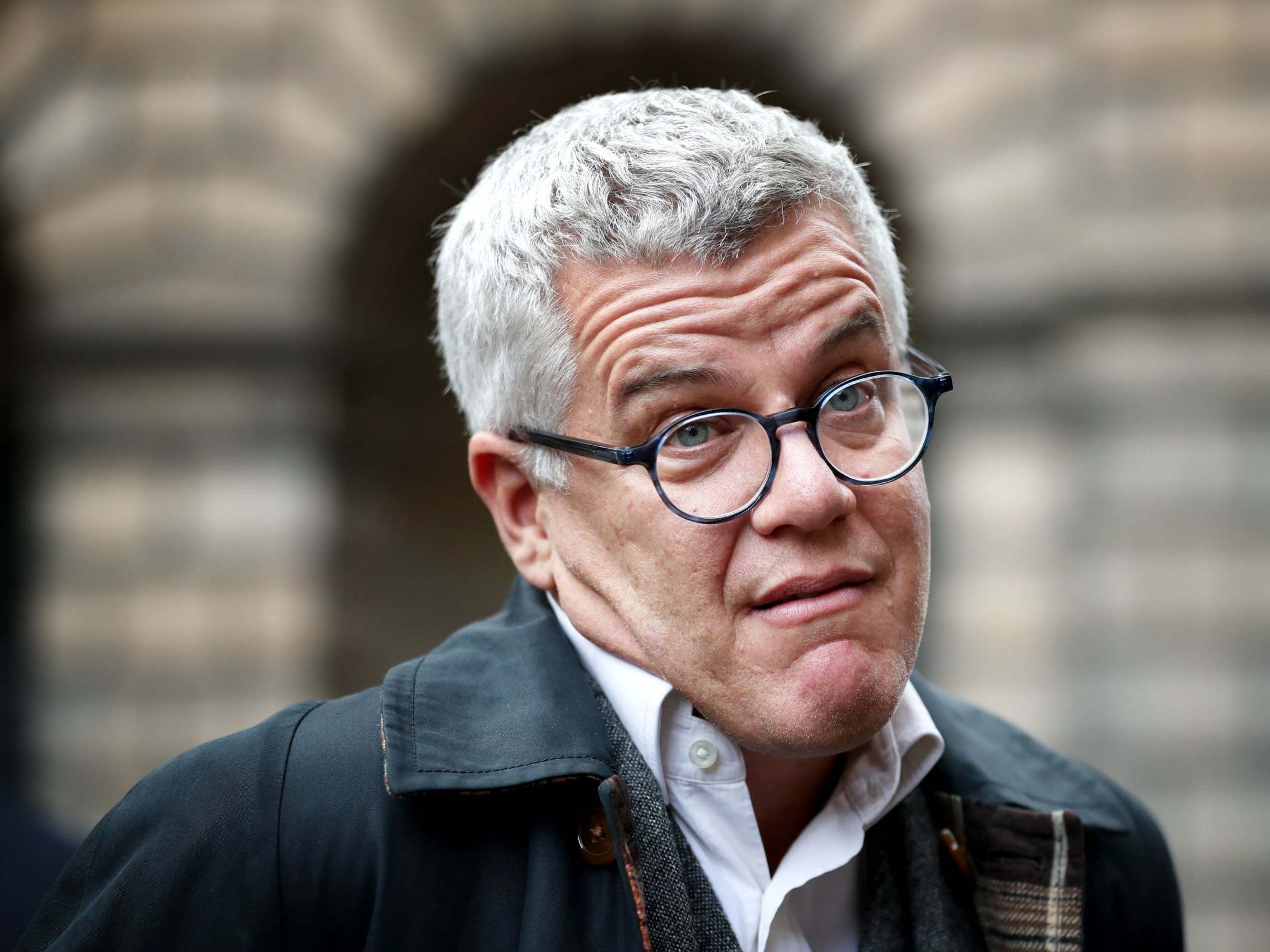 Jolyon Maugham said he was wearing his wife's kimino and nursing a hangover when he clubbed a fox to death