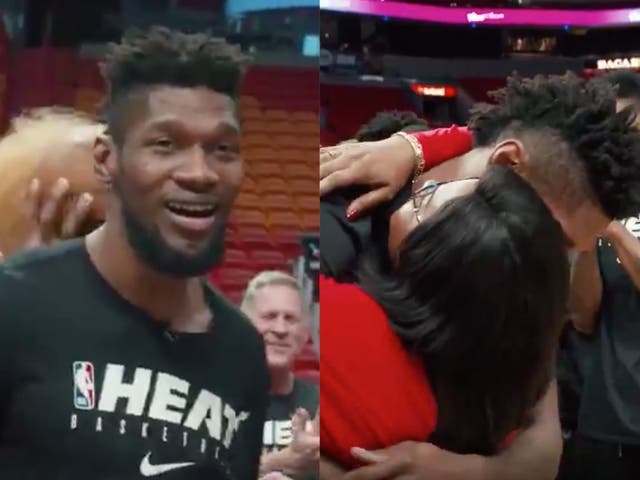 Chris Silva is reunited with his mother after three years