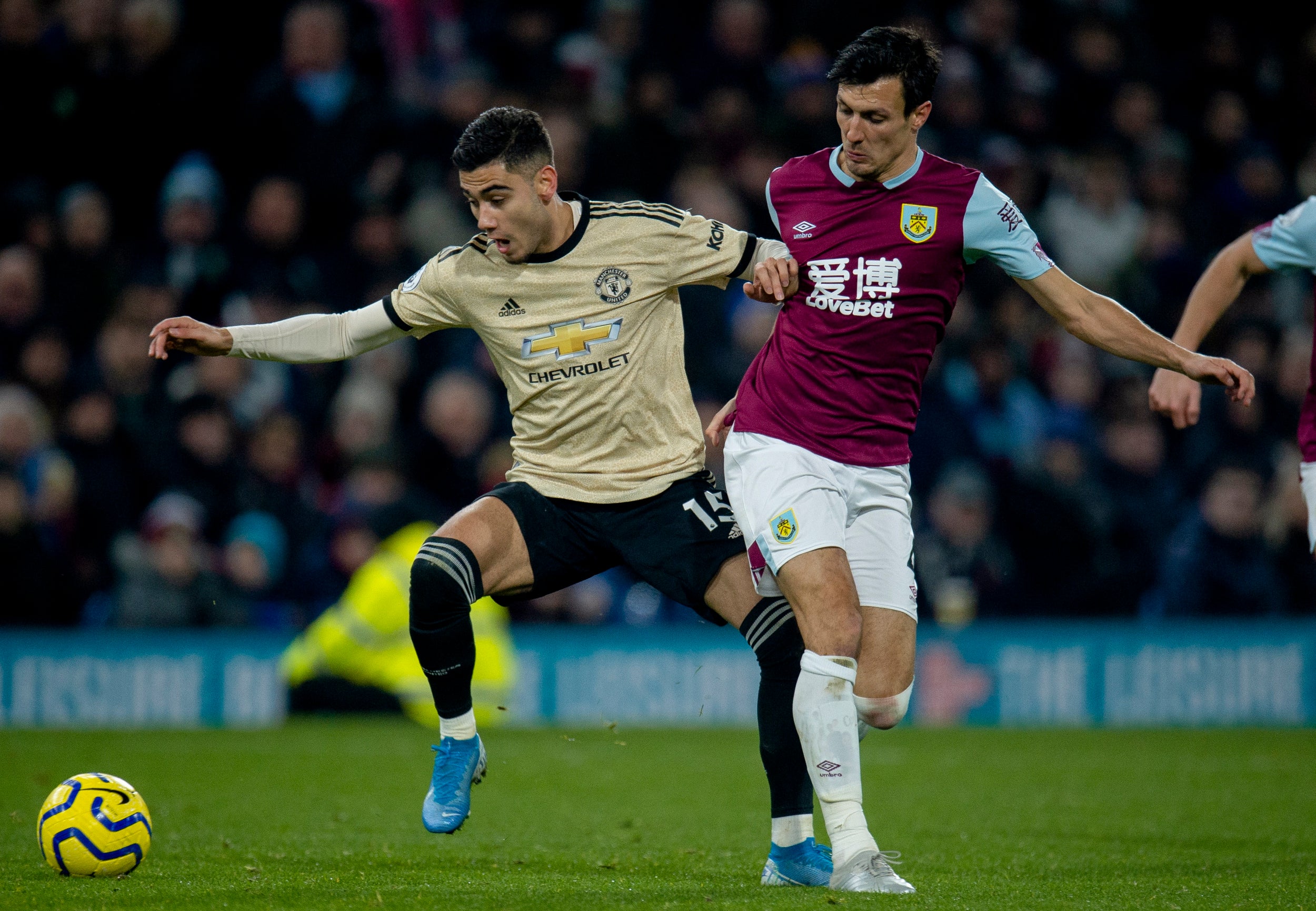 Pereira shone for United at Turf Moor