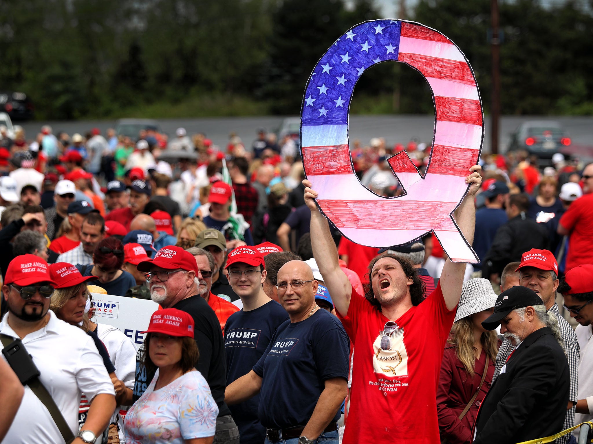 Believers in the QAnon conspiracy theory claim that democrats are devil worshippers