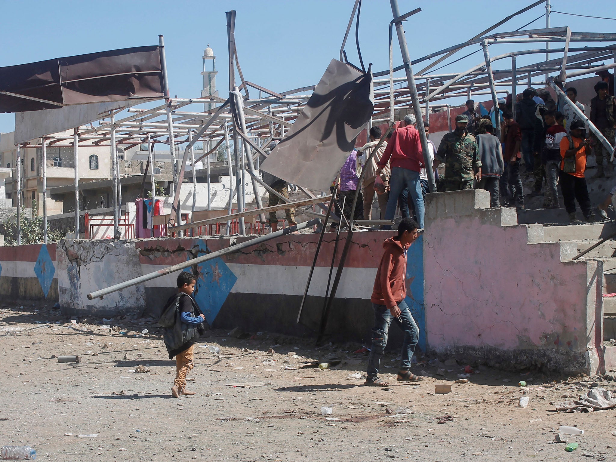 At least eight people have been injured in the blast