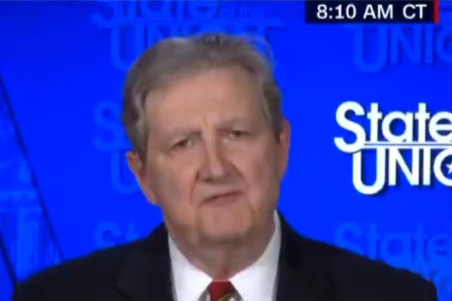 Republican senator John Kennedy appearing on CNN's 'State of the Union' with Jake Tapper