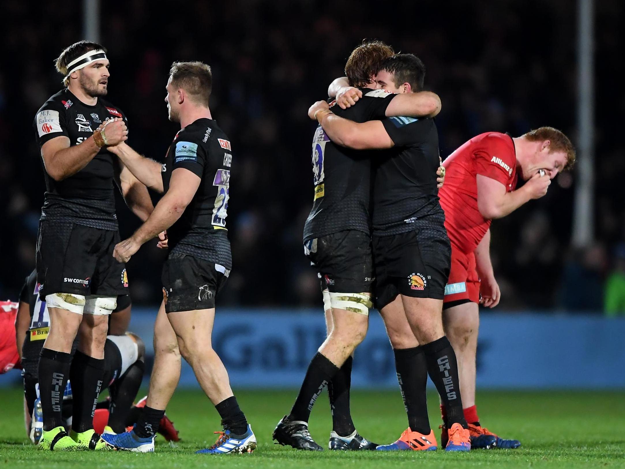 Tempers flare as Exeter reap their revenge over Saracens
