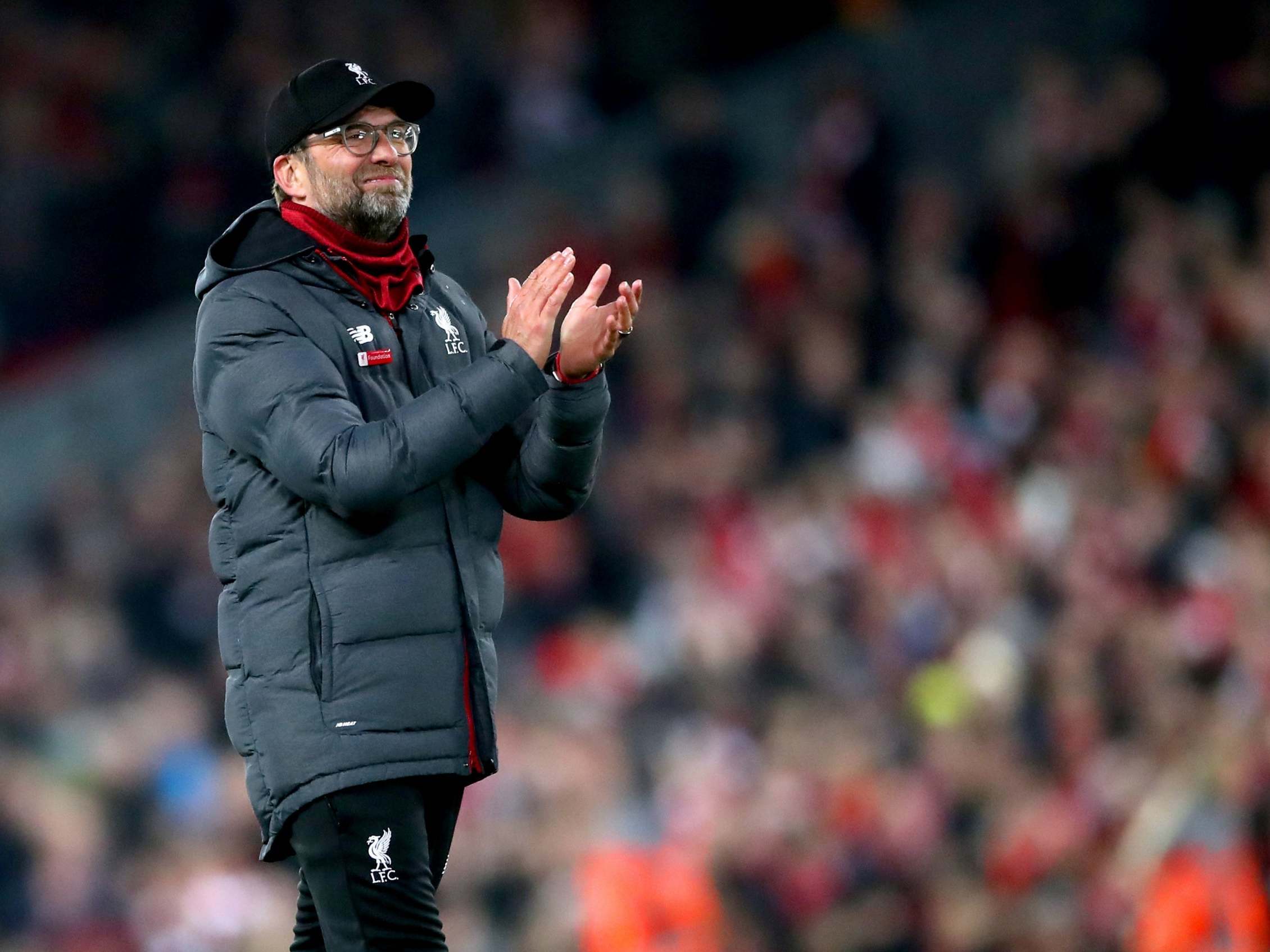 Jurgen Klopp has called on Liverpool to press on with their Premier League title charge in 2020