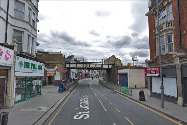 Google street view image of St James Street, in Walthamstow, northeast London.