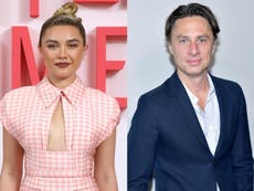 Florence Pugh responds to troll who criticised age gap with Zach Braff