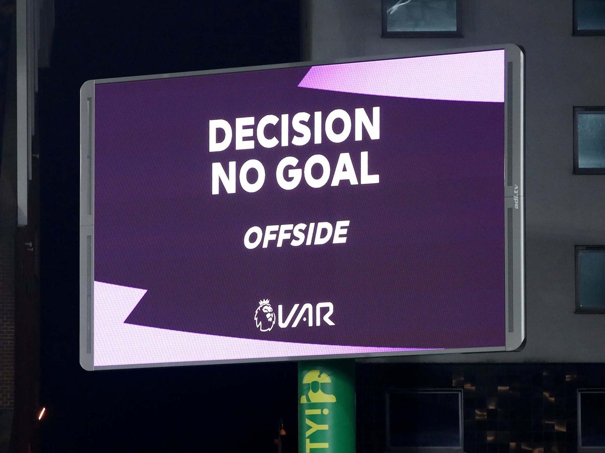 Premier League is using VAR wrong for offside reviews, suggests Ifab  general secretary | The Independent | The Independent