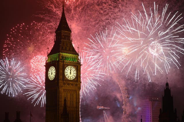 About 12,000 fireworks are set to light up London’s skyline