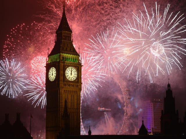 About 12,000 fireworks are set to light up London’s skyline