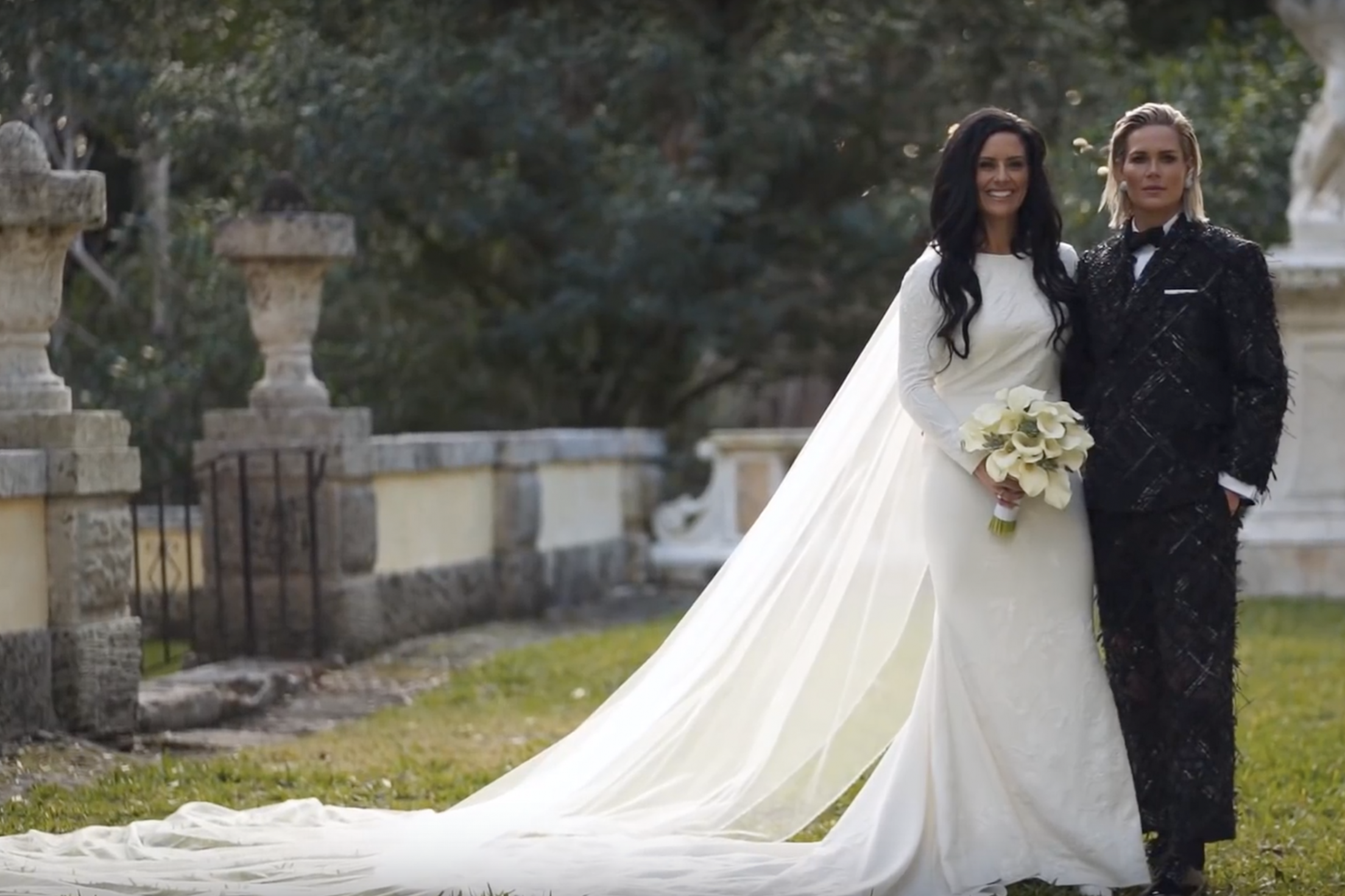 Harris and Krieger tied the knot in Miami, Florida (YouTube: Timeline Video Productions)