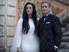 US soccer stars Ashlyn Harris and Ali Krieger share footage from intimate wedding
