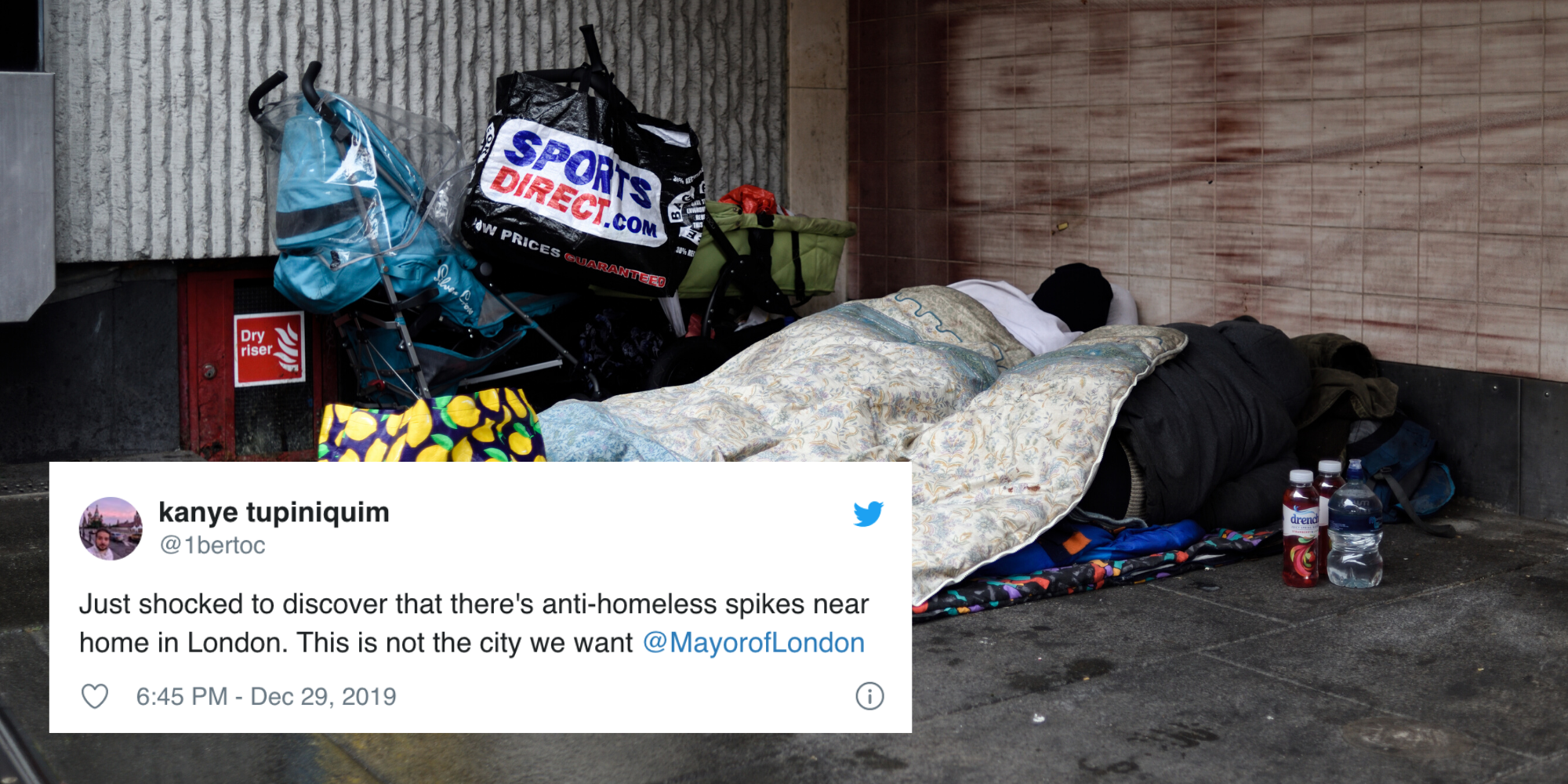 Anti Homeless Architecture Fury Over Designs To Stop People Sleeping Rough Indy100 Indy100