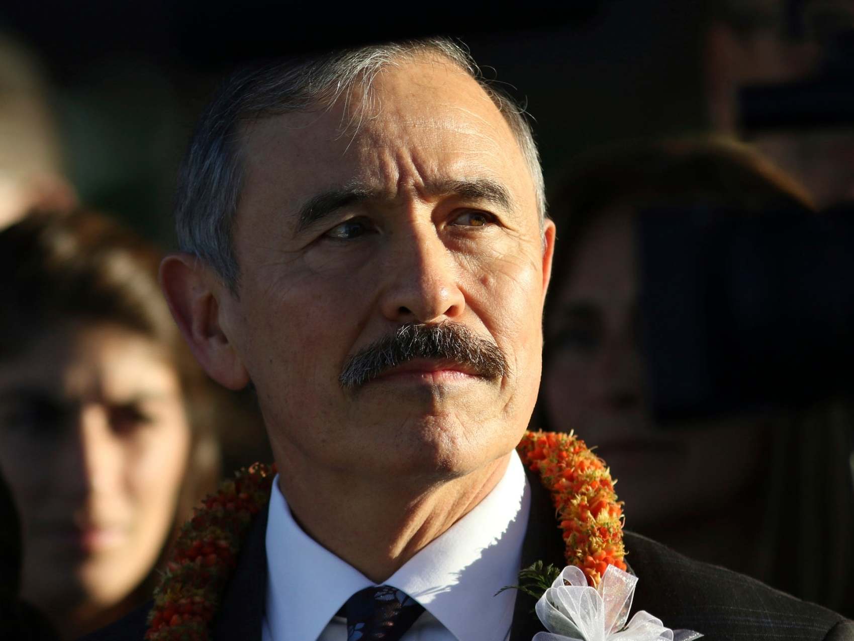 US ambassador Harry Harris has said he grew a moustache to create a 'break' with his career as a military officer