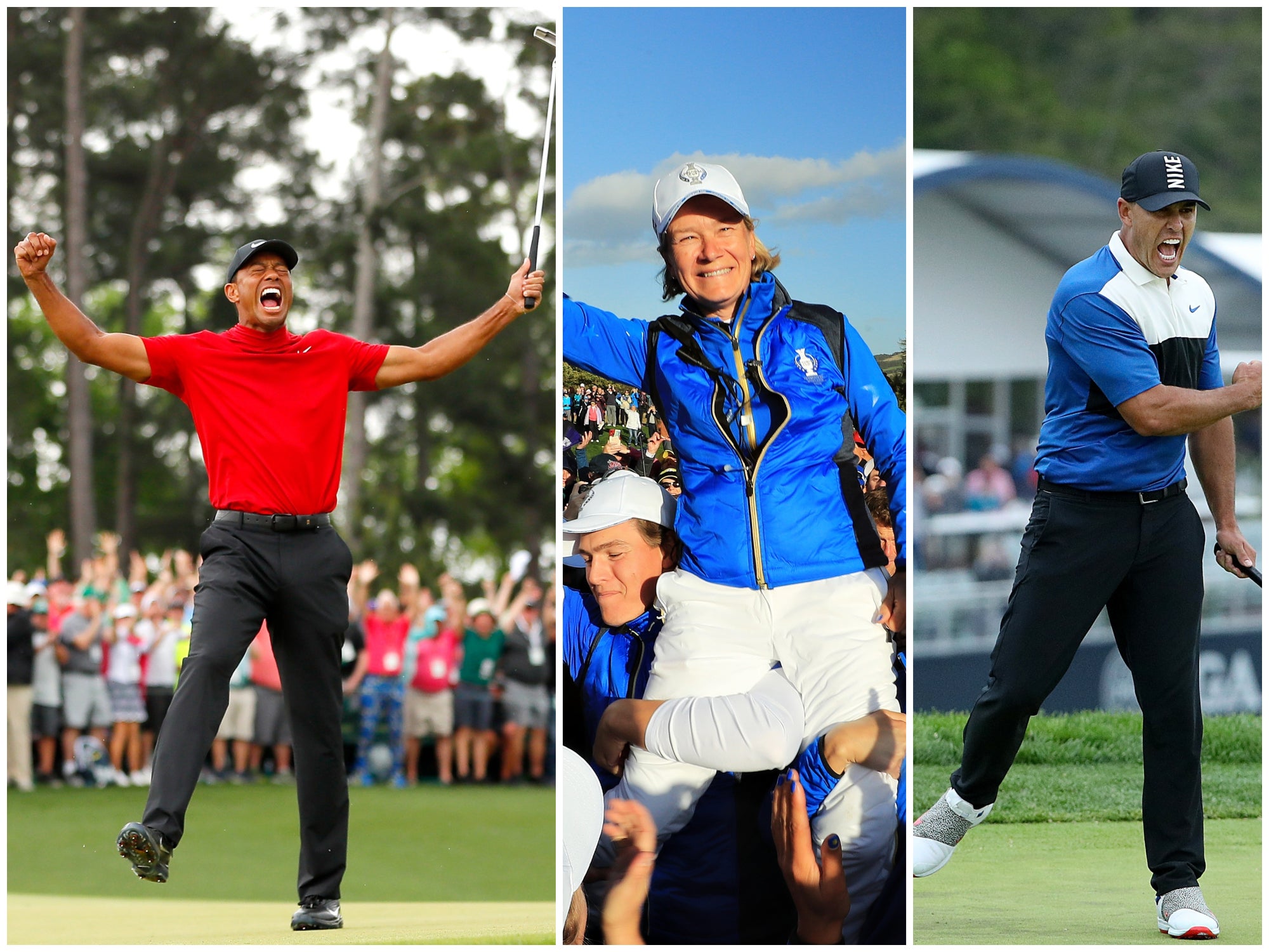 In pictures: From Tiger Woods and Brooks Koepka to the &apos;smiling Cinderella&apos; and Solheim Cup – golf in 2019