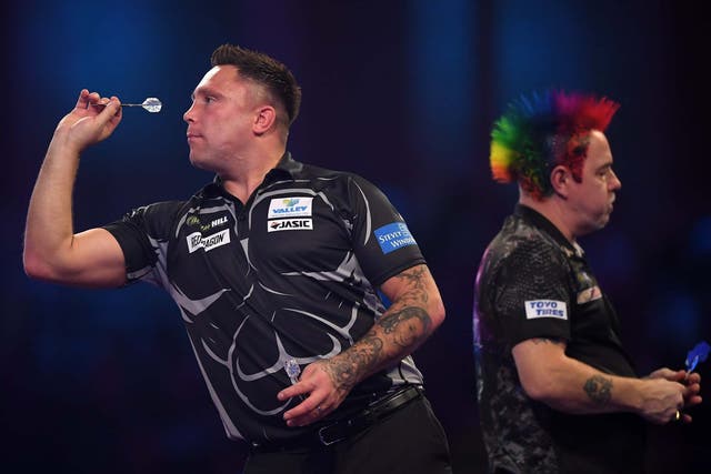 Gerwyn Price suffered defeat in the World Darts Championship semi-final against Peter Wright