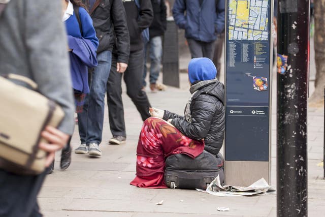 There are an estimated 320,000 people classed as homeless in the UK