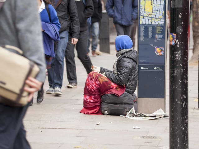 There are an estimated 320,000 people classed as homeless in the UK