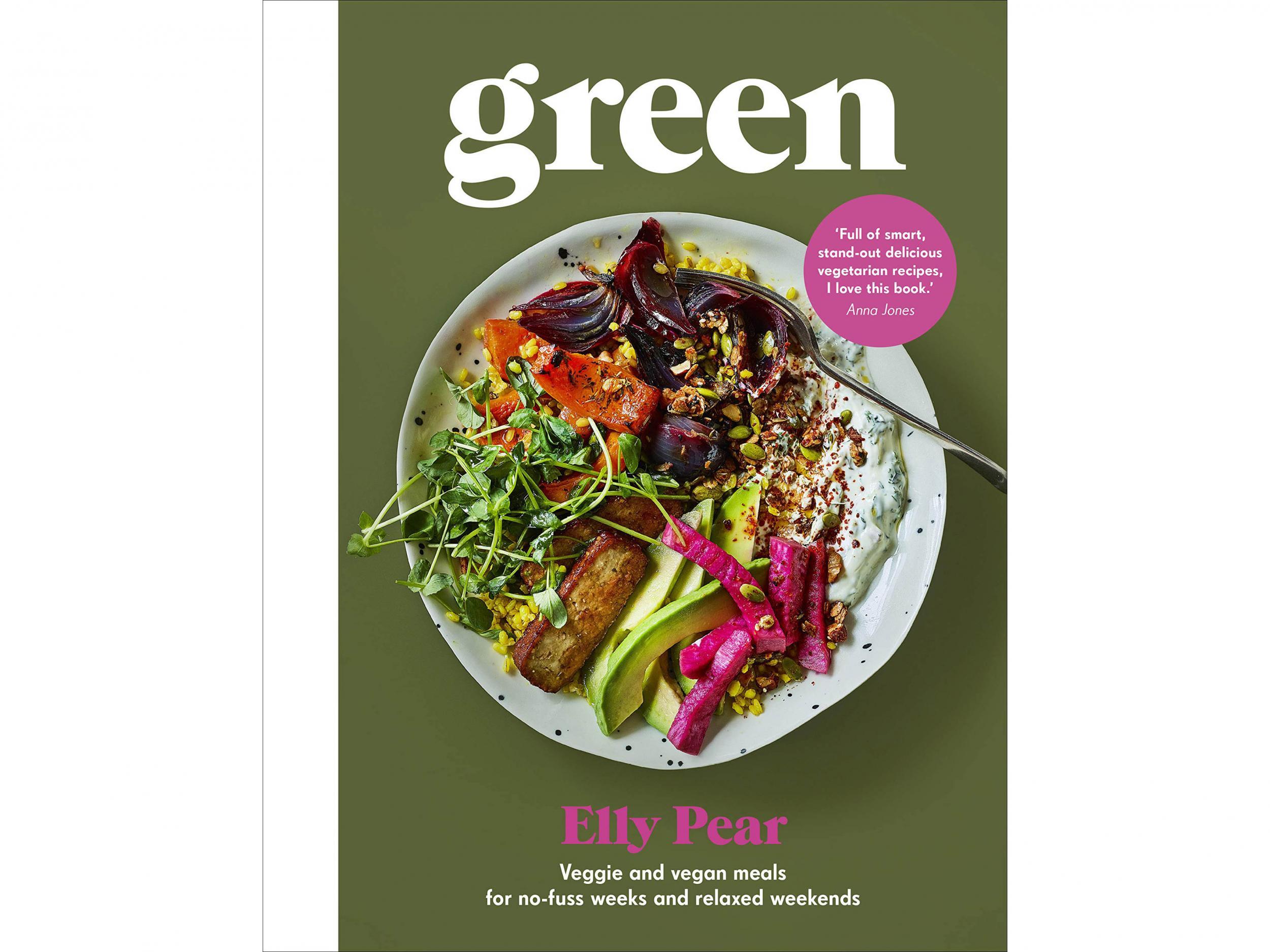 ‘Green: Veggie and vegan meals for no-fuss weeks and relaxed weekends’ by Elly Pear (Curshen). Published by Ebury Press: £14.99, Amazon