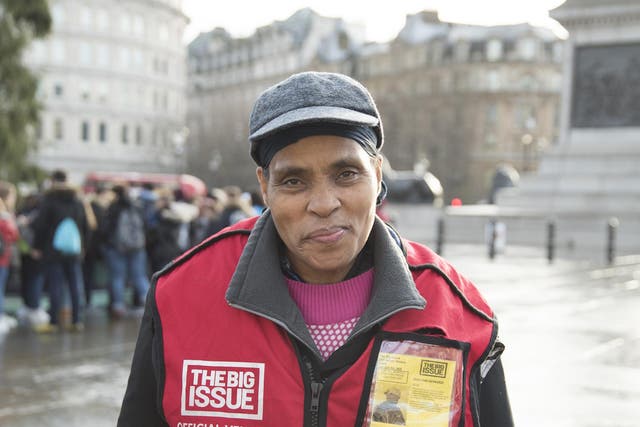 Norma Jean Taylor has been selling the magazine for the past decade