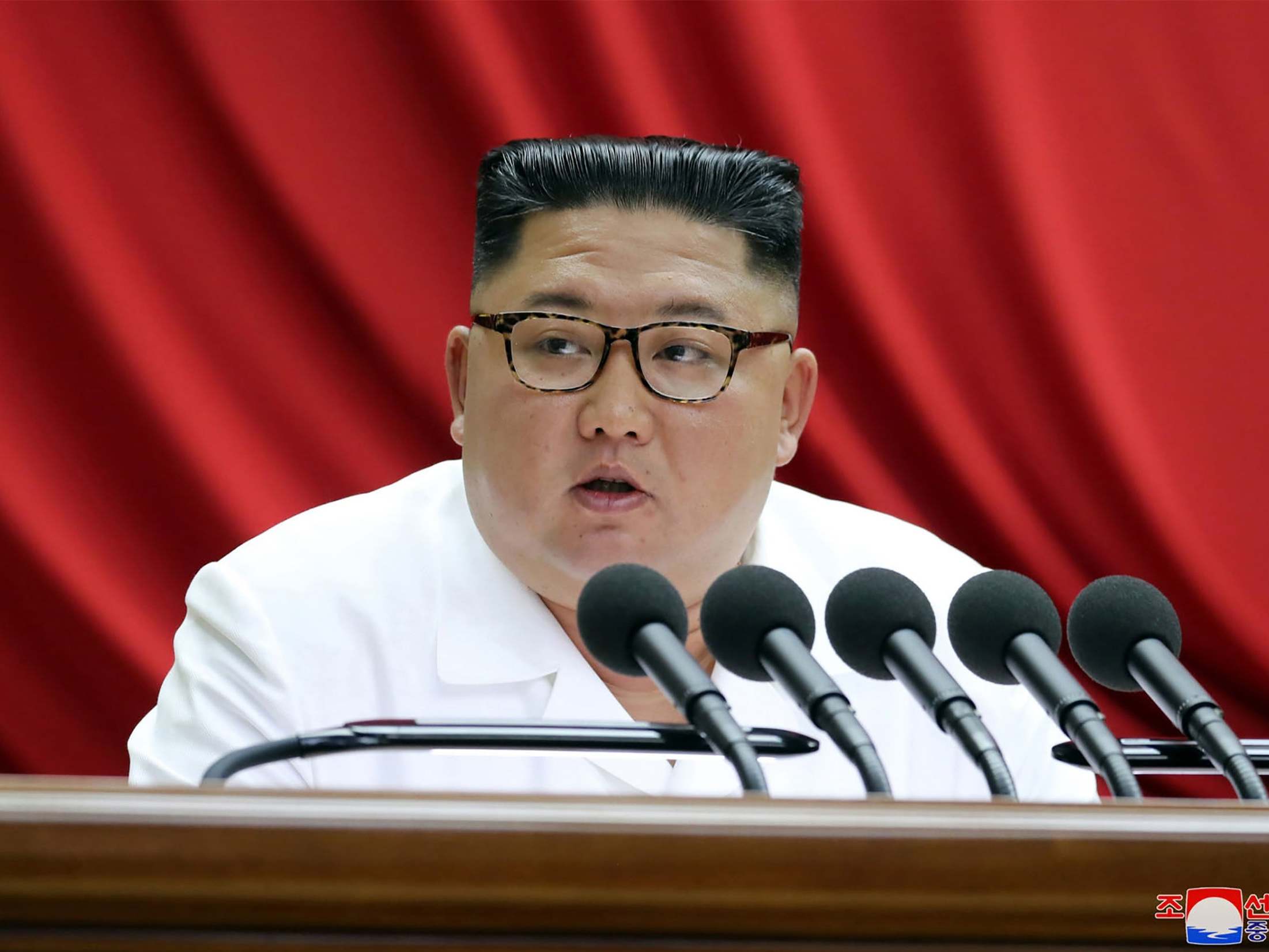 Kim Jong-Un attending the 7th Central Committee of the Workers' Party of Korea in the lead-up to his New Year speech